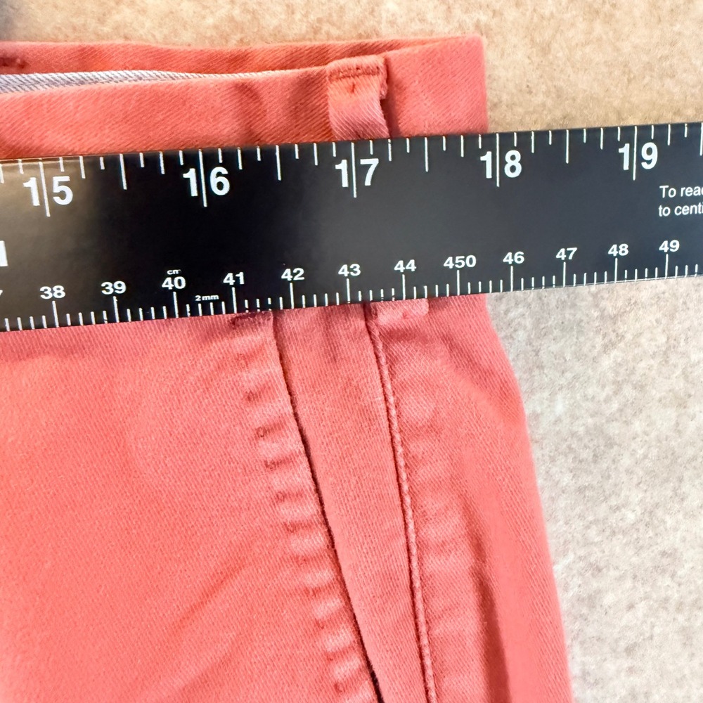 Peter‎ Millar Chino Pants 36 FLAT FRONT Golf Casual Coral Pink Preppy Cotton - Picture 5 of 9